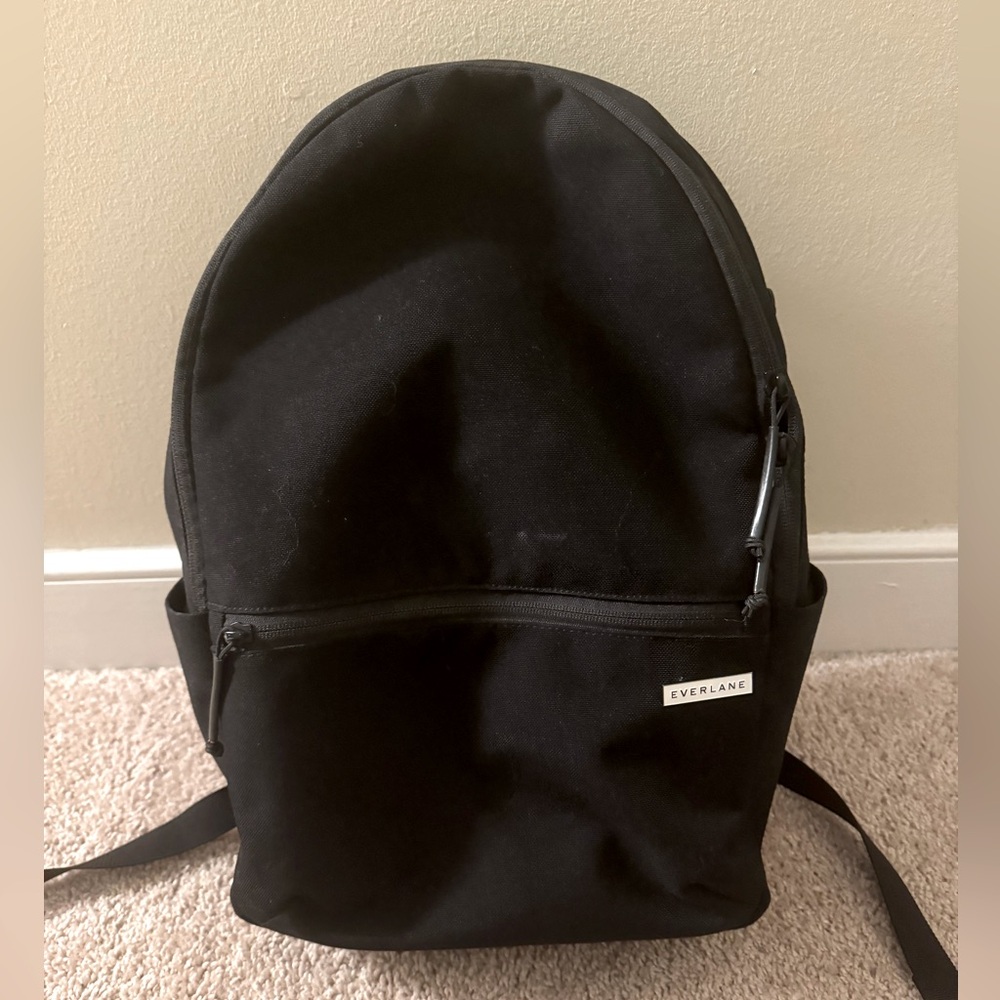 Everlane the Street Nylon Zip Backpack black